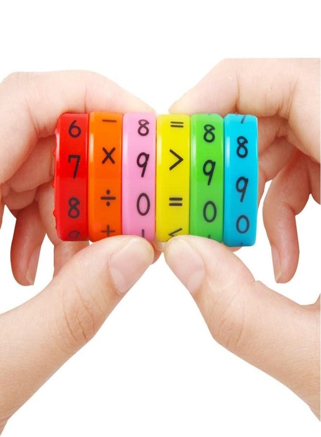 ADKD Magnetic Calculator,Magnetic Arithmetic Learning Toy,Cylinder Number and Symbol Toys Intelligence Brain Developing Toy for Kids-Multicolor (1 Math Roller) - Image 1